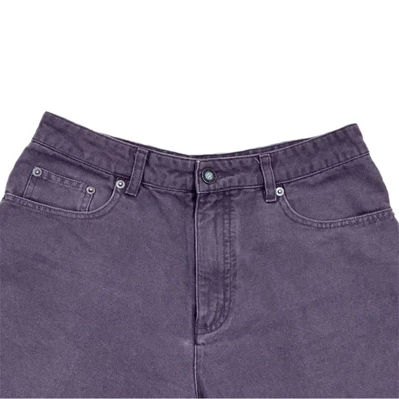 Vintage Patagonia Denim Shorts 8" Inseam Purple Utility Outdoor RareWomen's 12 - Picture 3 of 8